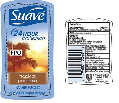 SuaveIS Tropical Paradise Antiperspirant and Deodorant 포장