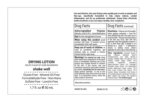 Acne Drying packaging