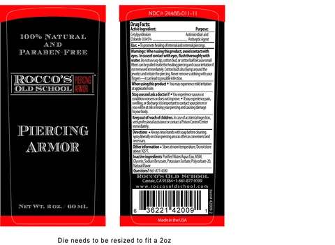 Roccos Old SchoolPeircing Armor packaging