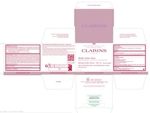 CLARINS Multi-Active Jour Niacinamide and Sea Holly Extract Sunscreen SPF 15 포장