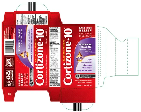 Cortizone 10 Intensive Healing Itch Relief Cream 포장
