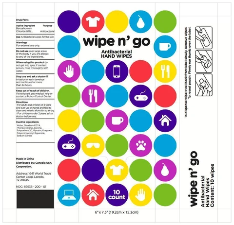 Wipe n Go packaging
