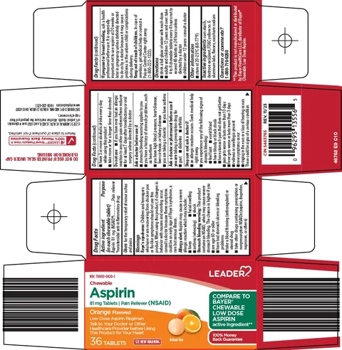 leader aspirin 포장