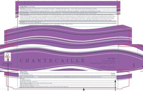 Chantecaille Just Skin Tinted Moisturizer Sunscreen Broad Spectrum SPF 15 Nude 포장