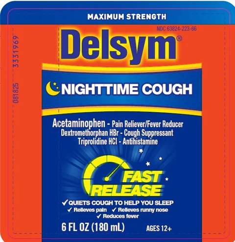 Delsym Nighttime Cough 포장