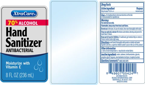 Hand Sanitizer 8 oz. Vitamin E70 v/v packaging