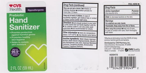 CVS Health Prebiotic Sanitizer 포장
