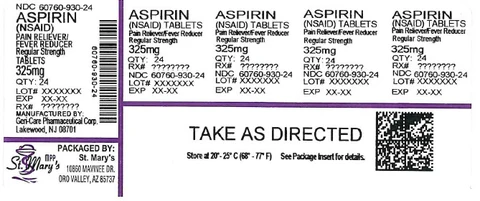 Aspirin 포장