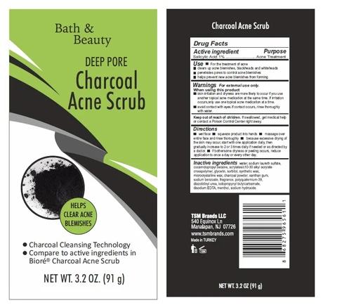 Bath And Beauty Charcoal Acne Scrub 포장