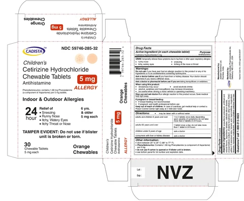 cetirizine hydrochloride packaging