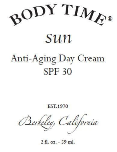 BODY TIME Anti-Aging Day Cream SPF 30 포장