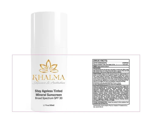 Stay Ageless Tinted Mineral Sunscreen Broad Spectrum SPF 30 packaging
