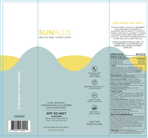 Sunplus Mist Sunscreen SPF 50 포장