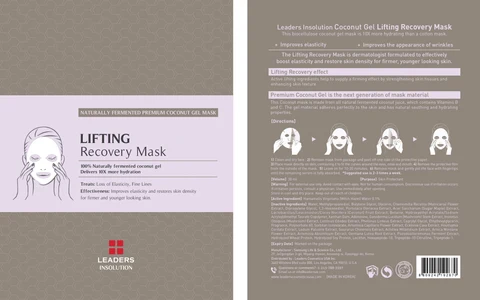 Leaders Coconut Lifting Recovery Mask packaging