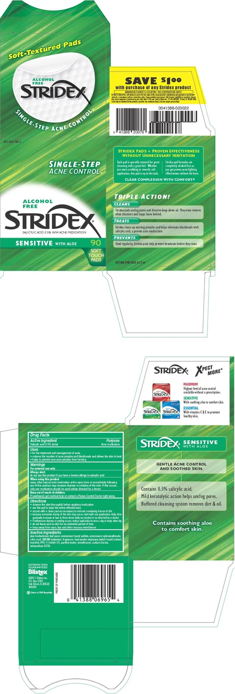 Stridex Sensitive packaging