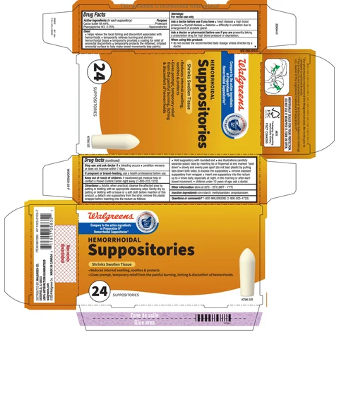 Walgreens Hemorrhoidal packaging