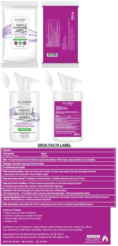 Alchemy Living Sanitizing Wipes 포장