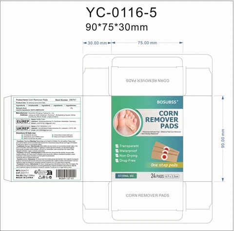 Corn remover pads 포장