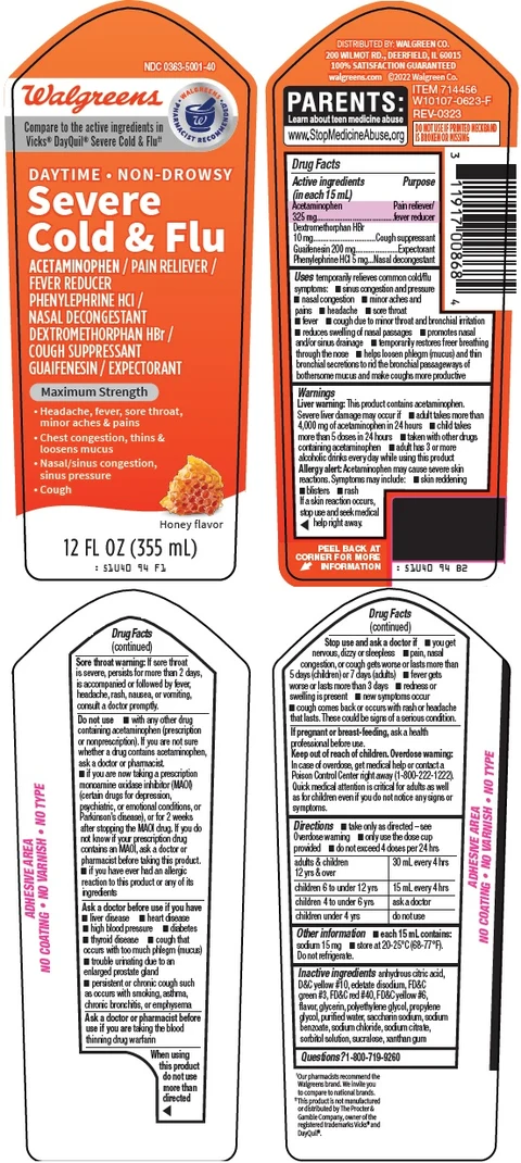 daytime severe cold and flu packaging