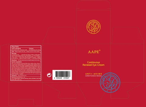 AAPE Continuous Renewal Eye 포장