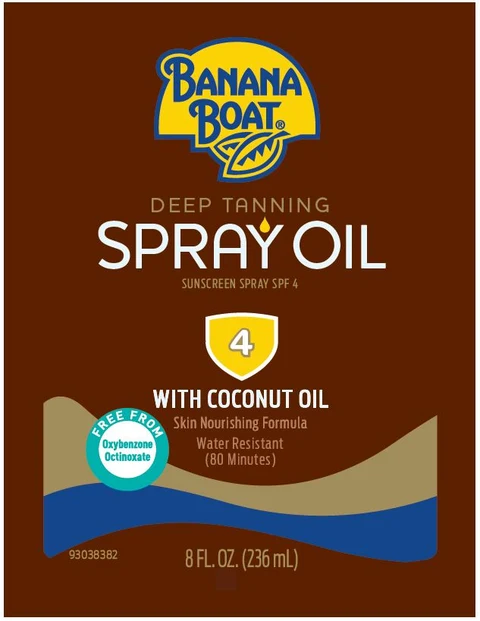 Banana Boat Deep Tanning Sunscreen SPF 4 포장