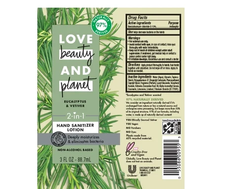 Love Beauty and Planet packaging