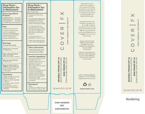 Cover FX Invisible Primer SPF30 포장