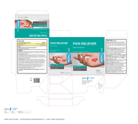 Aerotab Pain Reliever 포장
