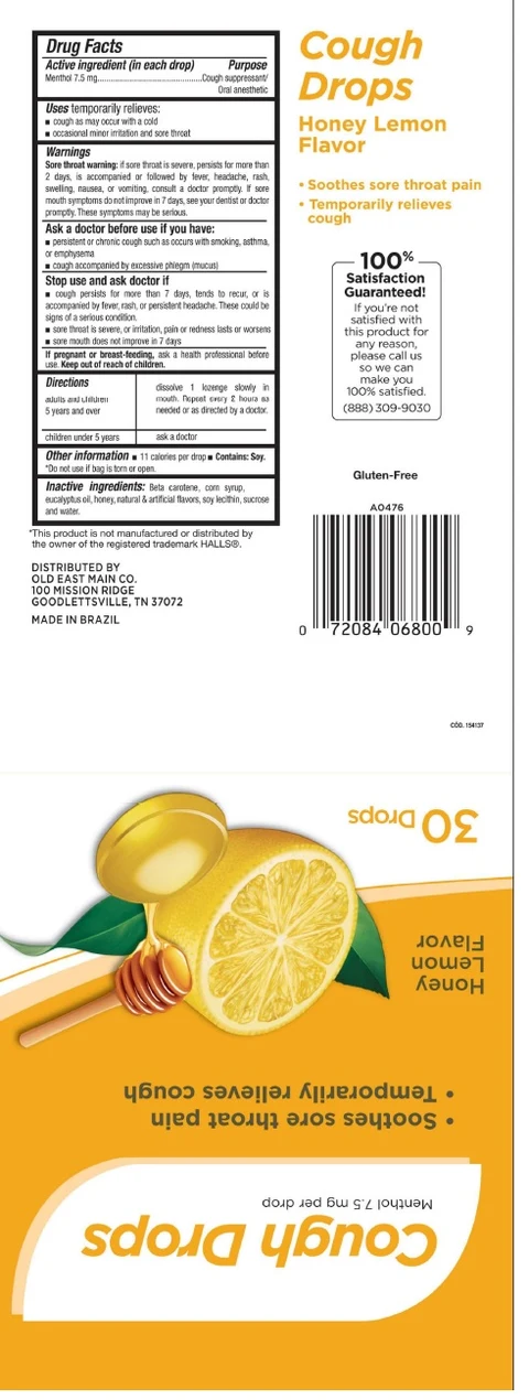 Cough Drops Dollar General Honey Lemon 30ct 포장