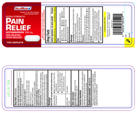 VALUMEDS EXTRA STRENGTH PAIN RELIEF 포장