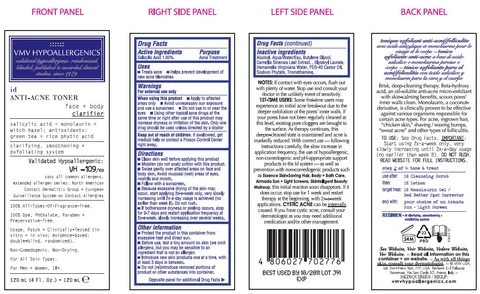 ID Anti-Acne Toner Clarifying Face Plus Body Treatment 포장