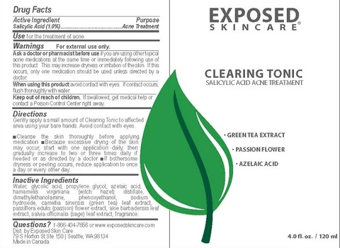 CLEARING TONIC packaging