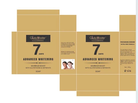 7 DAYS ADVANCED WHITENINGSOAP 포장