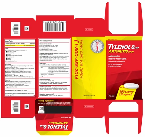 TYLENOL 8 HR ARTHRITIS PAIN 포장