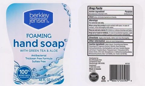 Berkley Jensen Foaming Handwith Green Tea and Aloe 포장
