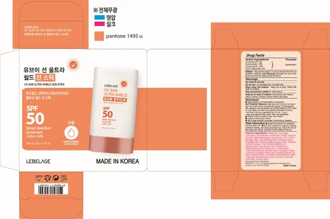 LEBELAGE UV SUN ULTRA SHIELD SUNSTICK packaging
