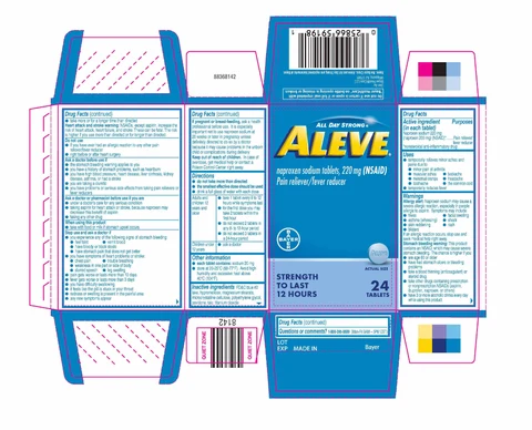 Aleve 포장