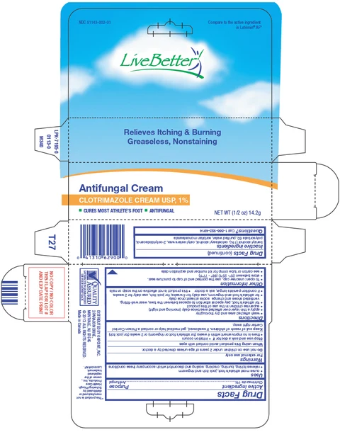 Live Better Antifungal packaging