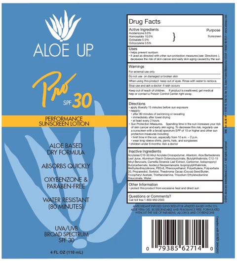 Aloe UpPro SPF 30 Sunscreen 포장