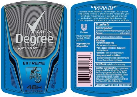 DegreeMotionSense Extreme Antiperspirant Deodorant 포장