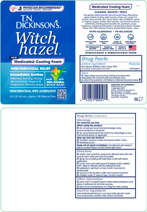 TN Dickinsons Medicated Cooling Foam Hemorrhoidal Relief 포장