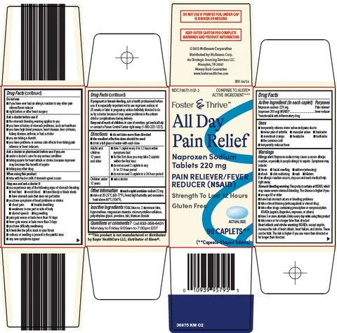foster and thrive all day pain relief packaging