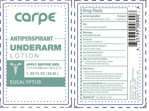 Carpe Antiperspirant for Underarms 포장