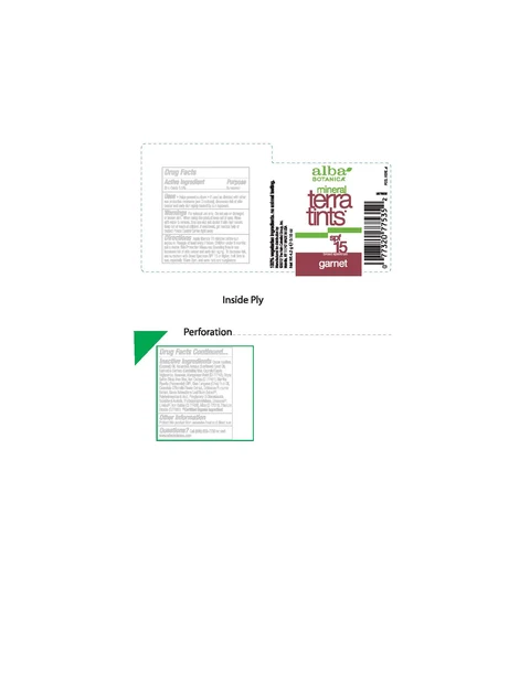 Alba Mineral Terra Tint SPF15 Garnet 포장