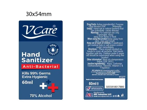 Hand Sanitizer packaging