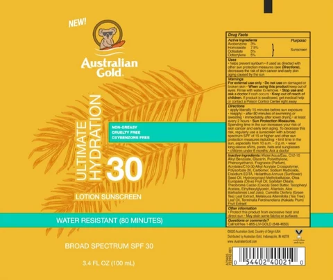 Australian GoldSPF 30 포장