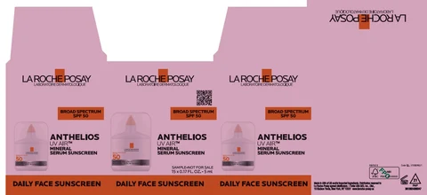 LA ROCHE POSAY LABORATOIRE DERMATOLOGIQUE ANTHELIOS UV AIR MINERAL SERUM SUNSCREEN BROAD SPECTRUM SPF 50 packaging