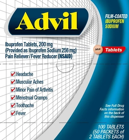 Advil 포장