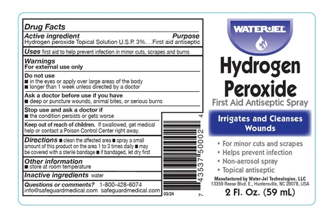 Water Jel Hydrogen Peroxide packaging