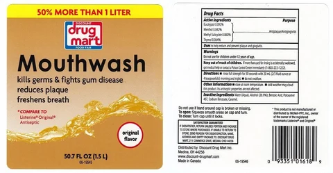 DISCOUNT DRUG MARTOriginal Flavor Mouthwash 포장